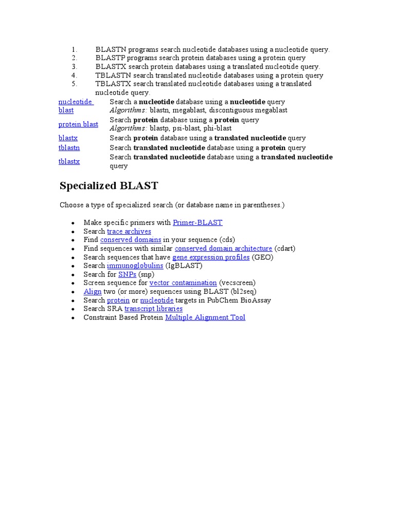 Blast Overview Pdf