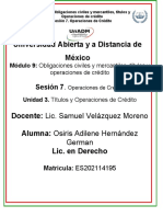 Universidad Abierta y A Distancia de México: Sesión 7