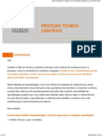 Processo Técnico-Científico: Apresentação