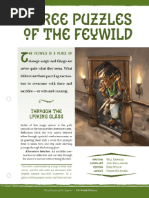 Three Puzzles of The Feywild: Through The Looking Glass