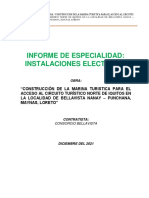 Informe Instalaciones Electricas