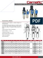 Unidad de Mantenimiento, Filtro/Regulador y Lubricador Integrado - Serie UM
