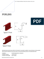 Purlins - Size