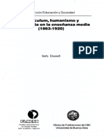 La hegemonía del currículum humanista en la enseñanza media argentina (1863-1920