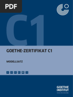 Goethe C1 Modeltest | PDF