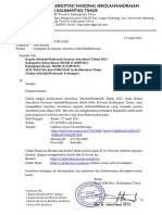 Surat No. 068 Undangan Sosialisasi Akreditasi Sekolah Madrasah