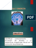 Masa y Energía Relativista