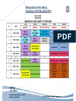 Horario Clases Presenciales Quintos