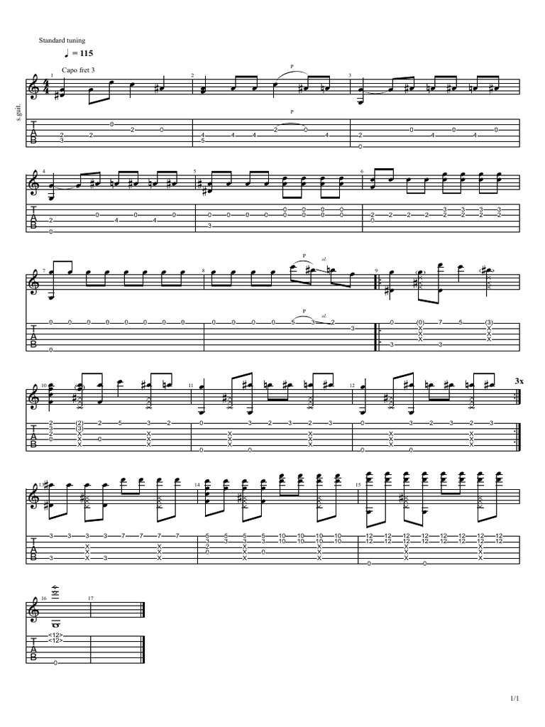 Standard Guitar Tuning Guide | PDF | String Instruments | European ...