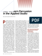 Non-Western Percussion in The Applied Studio: Focus