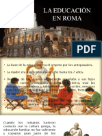La Educación en Roma-Clase Teoría e Historia de La Educación