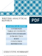 Analytical Report Writing Slides