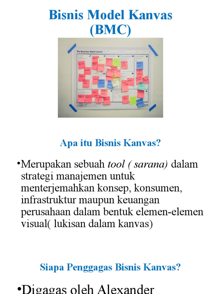 Bisnis Model Kanvas (BMC) | PDF