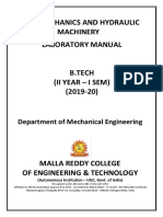 Fluid Mechanics and Hydraulic Machinery