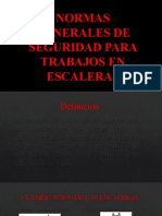 Exposición Normas Generales de Seguridad para Trabajos en Escaleras