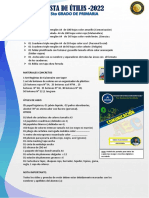 Lista de Útiles 5to Primaria - 2022