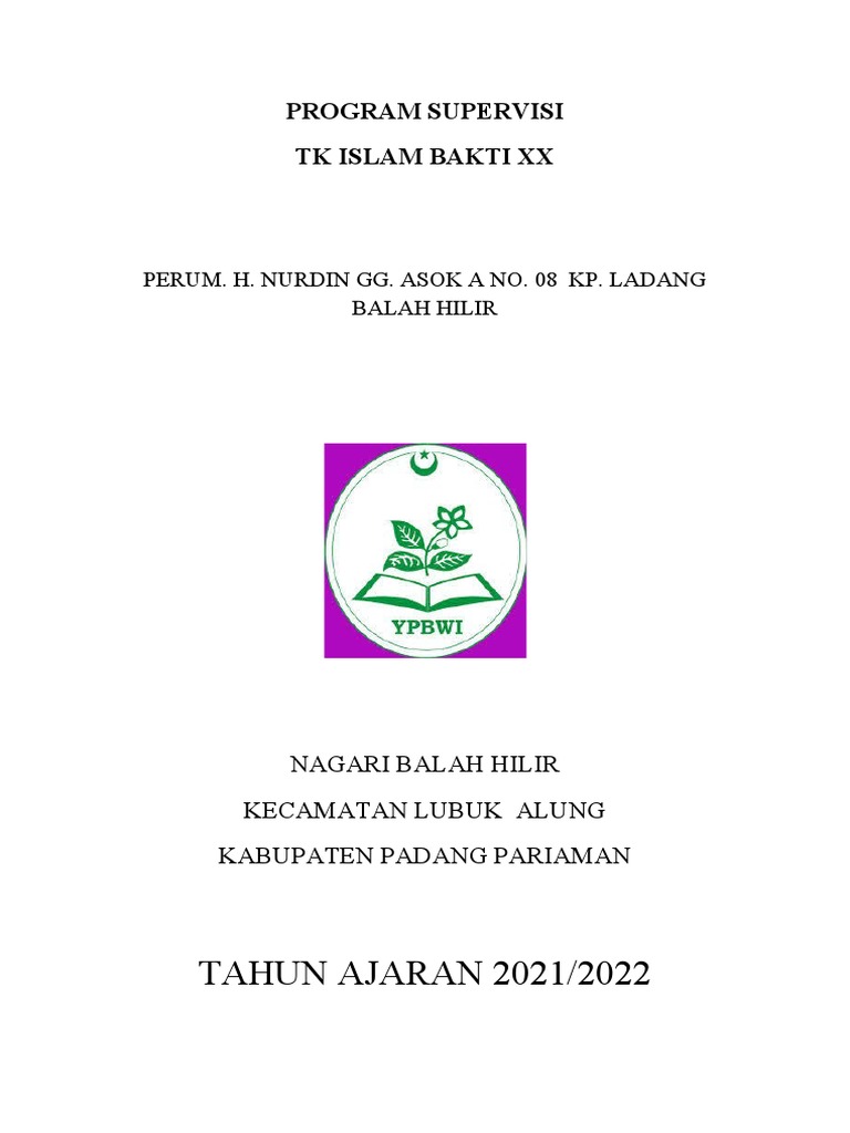 Program Supervisi | PDF