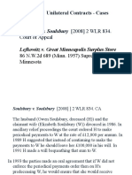 TOPIC 1-1 Unilateral Contracts - Cases: Soulsbury v. Soulsbury (2008) 2 WLR 834