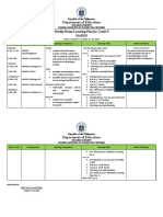 Department of Education: Weekly Home Learning Plan For Grade 9 Mapeh