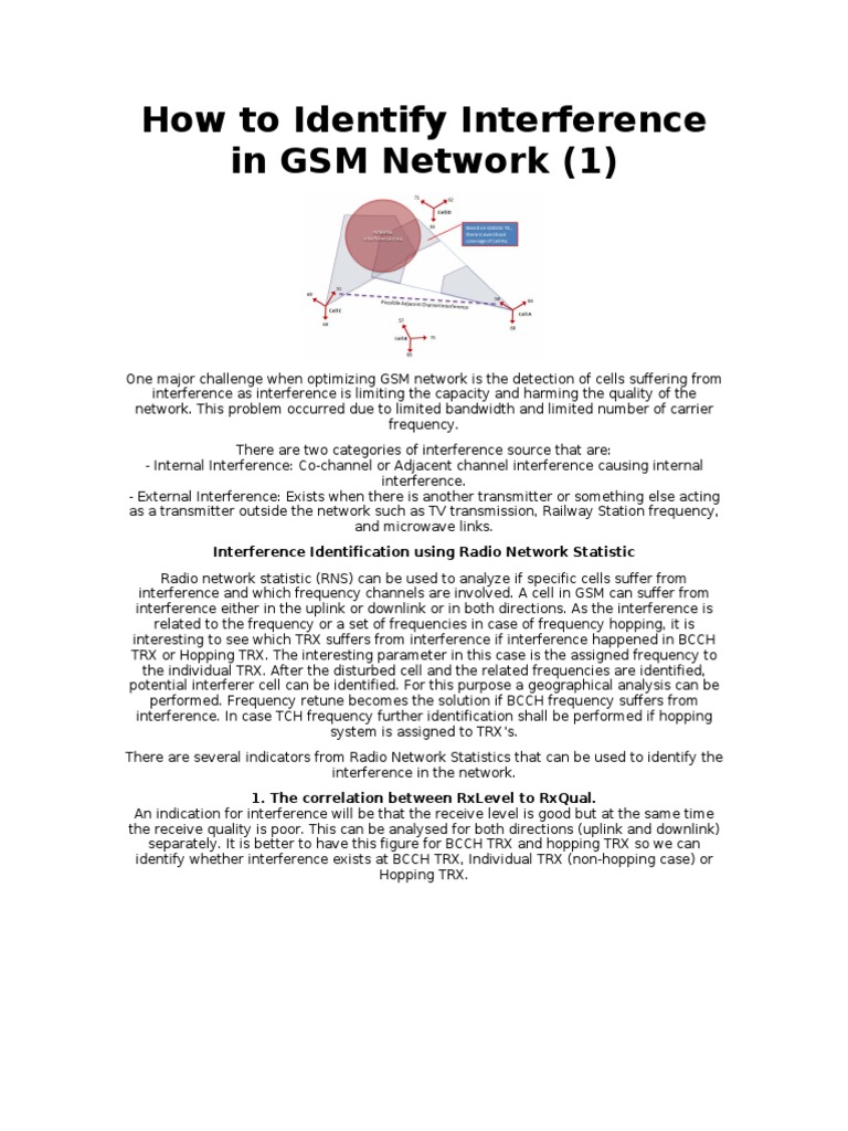 Identifying GSM Network Interference | PDF | Electromagnetic ...