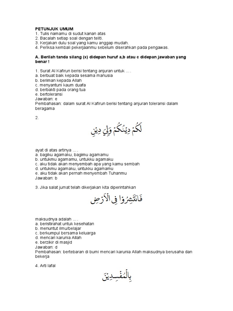 Download 91+ Contoh Surat Surat Al Kafirun Berisi Tentang Anjuran Untuk Terbaik Dan Terbaru