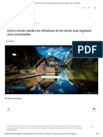 Cómo Iniciar Sesión en Windows 10 Sin Tener Que Ingresar Una Contraseña