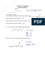 Math 2 Unit 1 Test Review (With Answers)