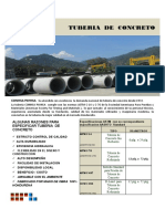 Tubería de concreto: Características y especificaciones ASTM