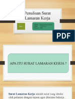 Penulisan Surat Lamaran Kerja