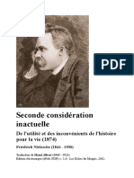 Nietzsche Seconde Consideration Inactuelle