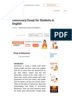 Democracy Essay For Students in English