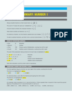 Chapter Summary: Number 1: Working With Fractions