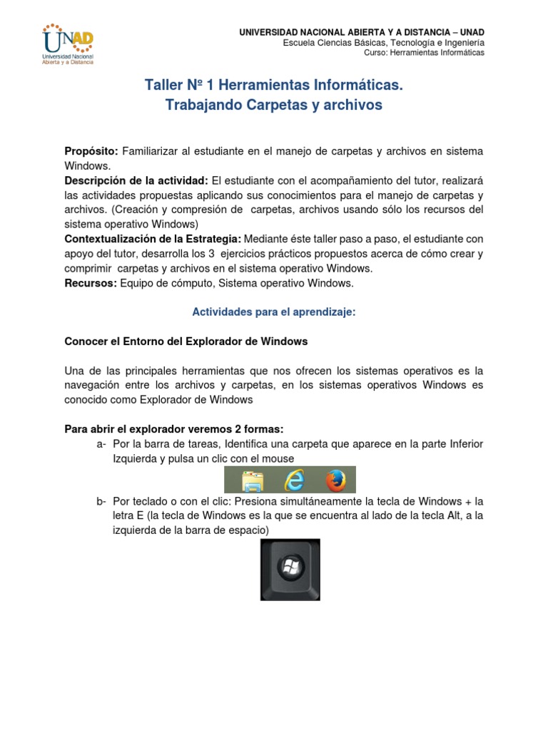 Manejo de Carpetas y Archivos en Windows | PDF | Archivo de computadora ...