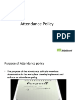 Attendance Policy 