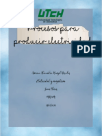 Informe de Ejecución de Práctica de Los Procesos para Producir Electricidad