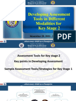Developing Assessment Tools in Different Modalities for Key Stage 2 1