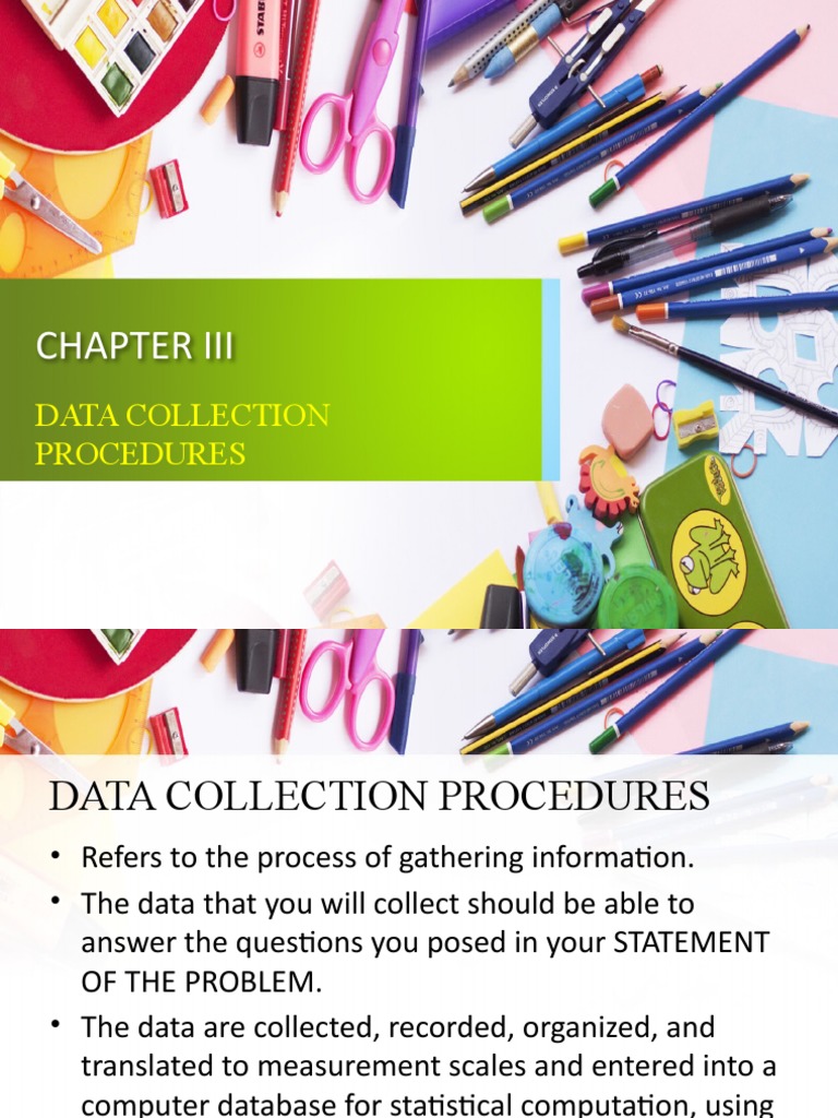 Data Collection Procedure PDF Survey Methodology Questionnaire