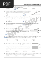 Exercise-01: MCQ (Single Choice Correct)