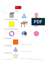 Unit 11 - Two-Dimensional (2-D) Shapes: Answer All Questions