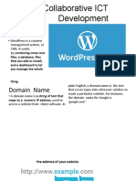 Collaborative Ict Development: Wordpress