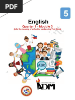 English: Quarter 1 - Module 3