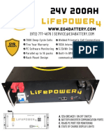 A. 125A Breaker / On Off Switch B. Battery/Inverter Communication Ports C. Rs485 PC Port For Monitoring D. State of Charge Display Lights