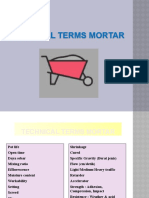 Technical Terms Mortar