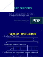 Plate Girders: Built-Up Sections With Deep Thin Webs Susceptible To Buckling in Shear
