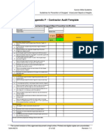 Appendix F - Contractor Audit Template: Contractor Dropped Object Prevention Verification