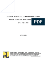 Download Sni-1726-2002 Bangunan Tahan Gempa by Yossef Pattrickson Purba SN55779739 doc pdf