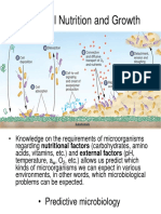 Microbial Nutrition and Growth: - Predictive Microbiology