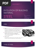 EVOLUTION OF BUILDING MATERIAL (STEEL) - Riyaz