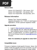 Cyberoam v 10.01 Build 0472