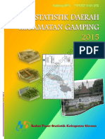 Statistik Daerah Kecamatan Gamping 2015